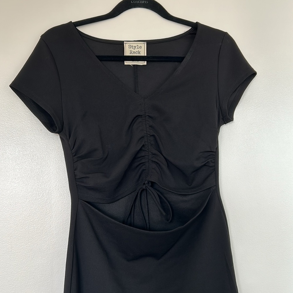 NWOT Style Rack Black Cutout Bodycon Dress, Medium